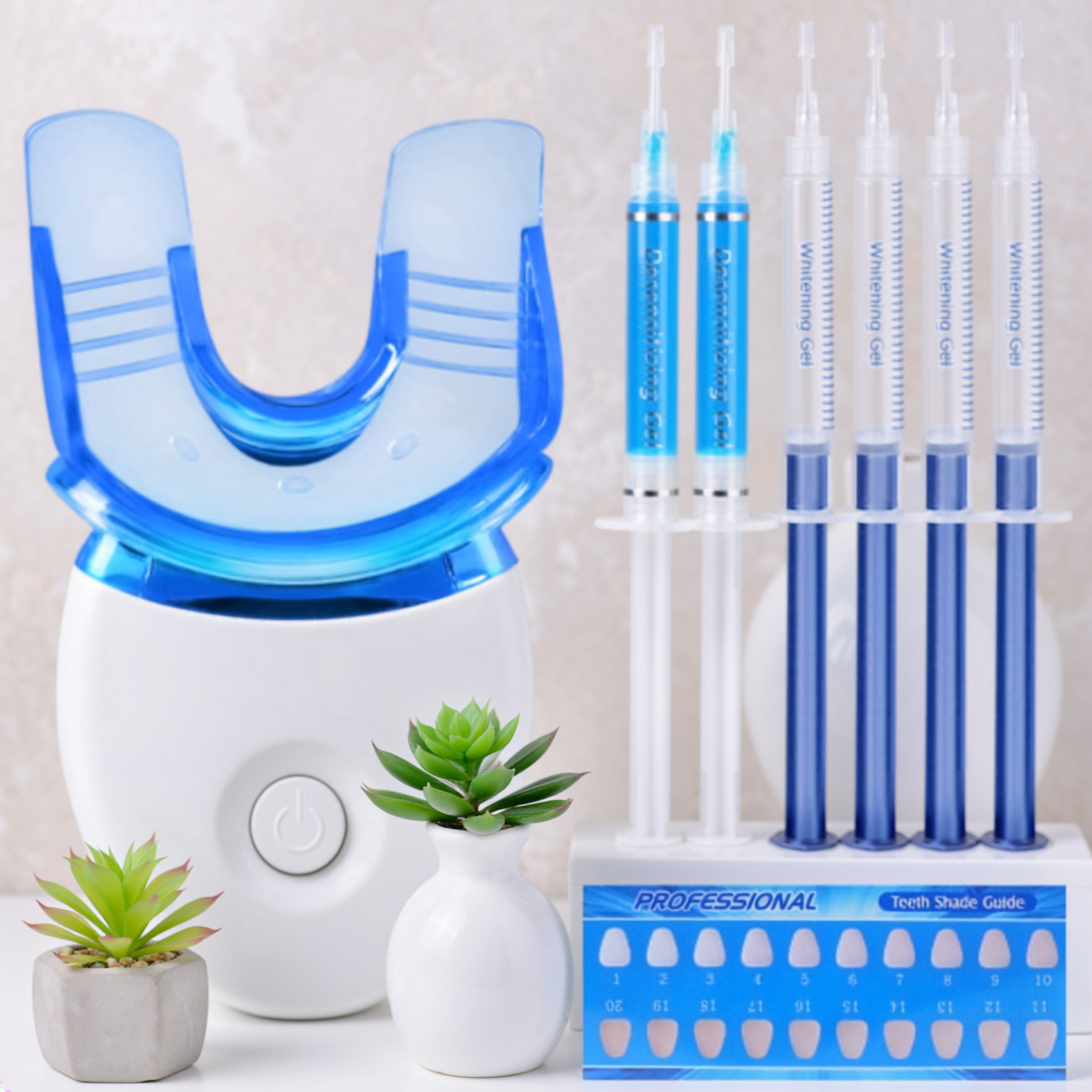 Whitening Kit for Sensitive Teeth Oral Care Includes LED Light 4