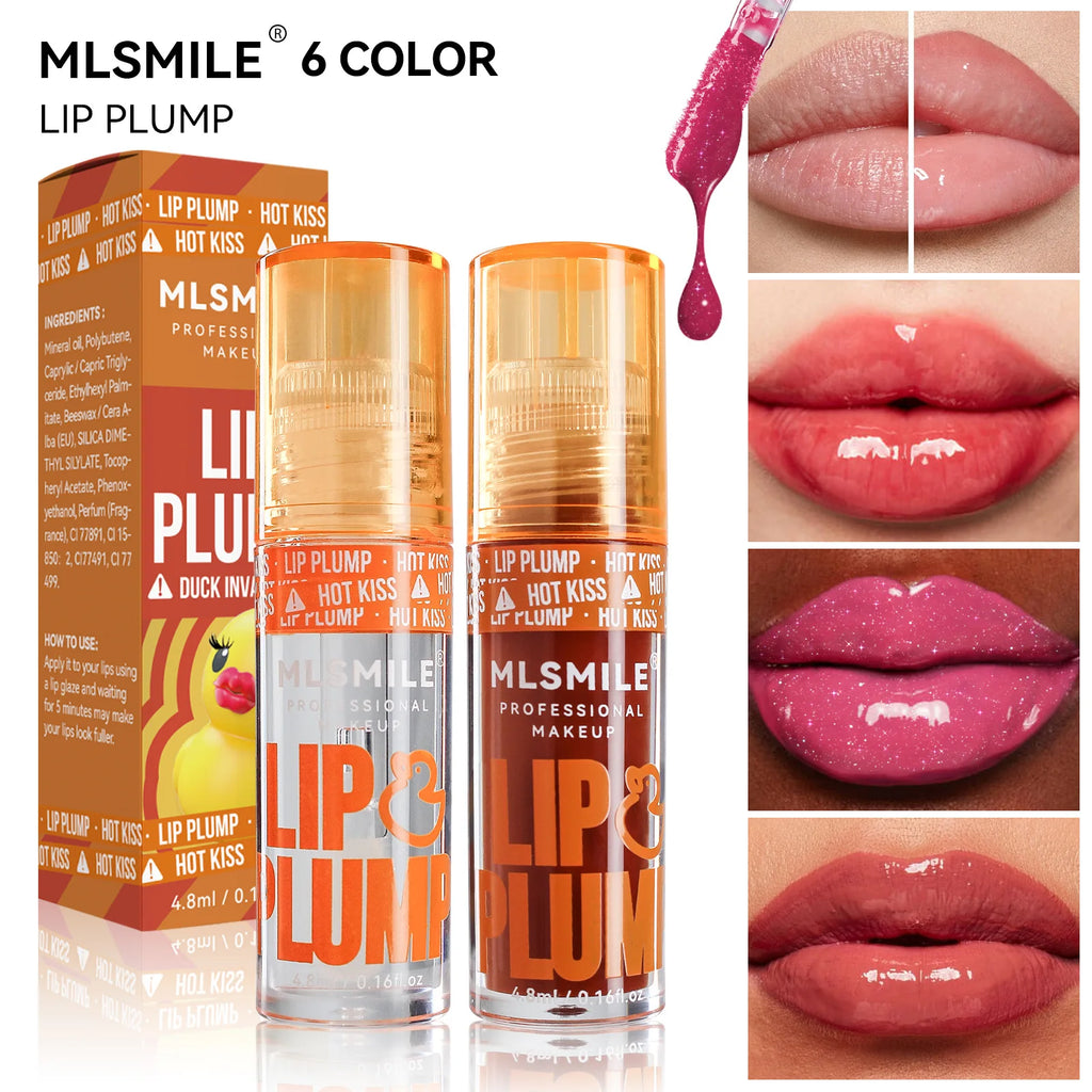 Lip Oil Repulpant Effet Miroir – Brillance Perlée Longue Tenue