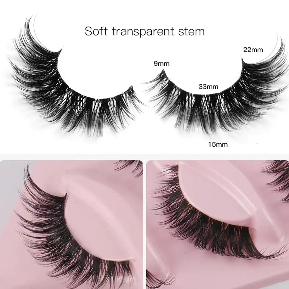 Long False Eyelashes of any size easy to put on with a captivating look