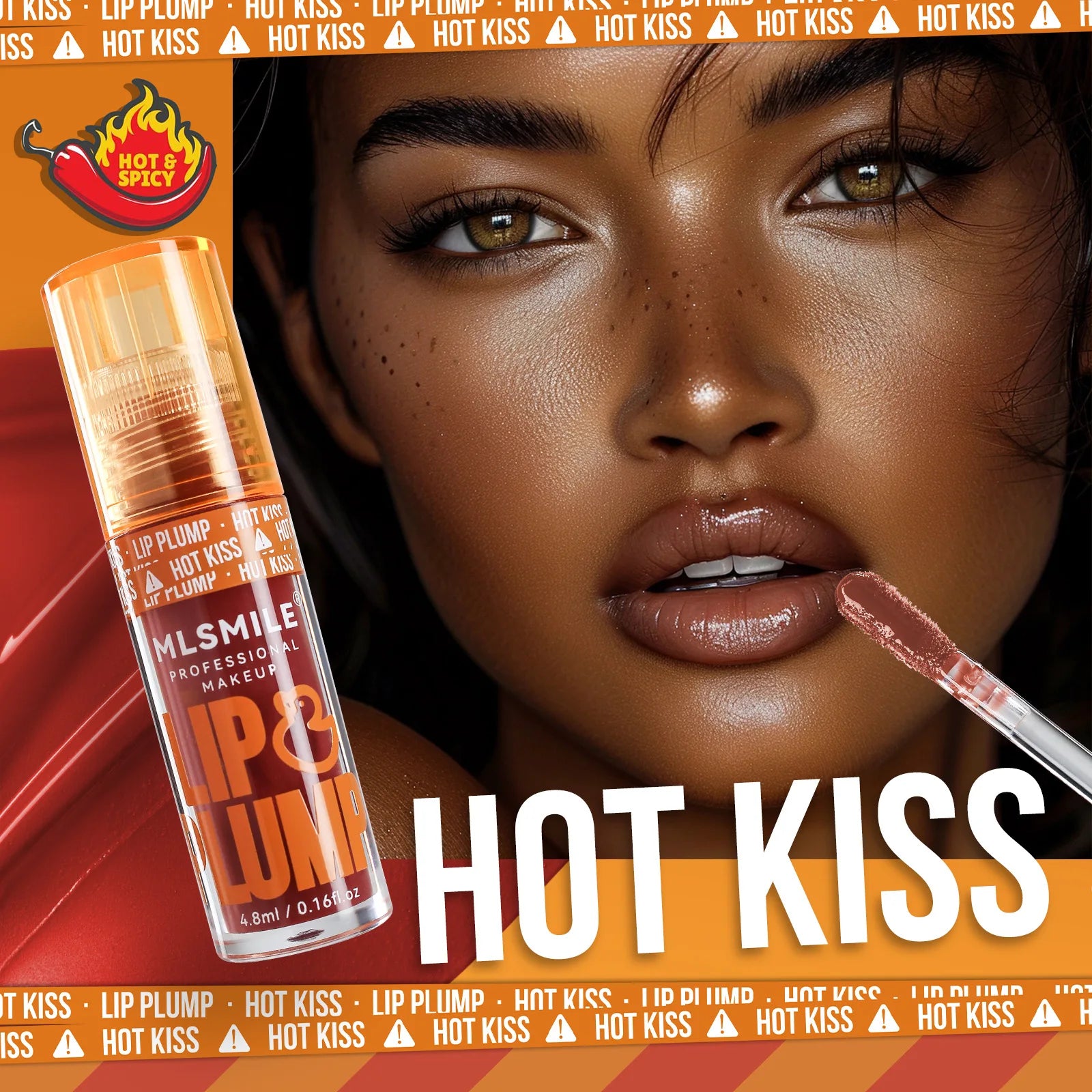 Lip Oil Repulpant Effet Miroir – Brillance Perlée Longue Tenue