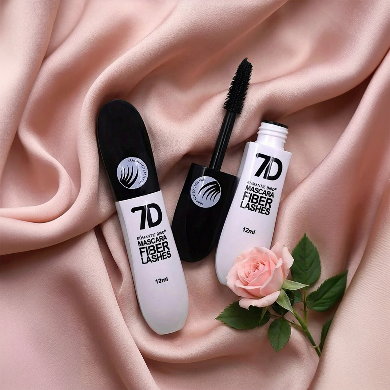 Mascara 7D Fibre Waterproof – Effet Allongeant & Anti-Bavures